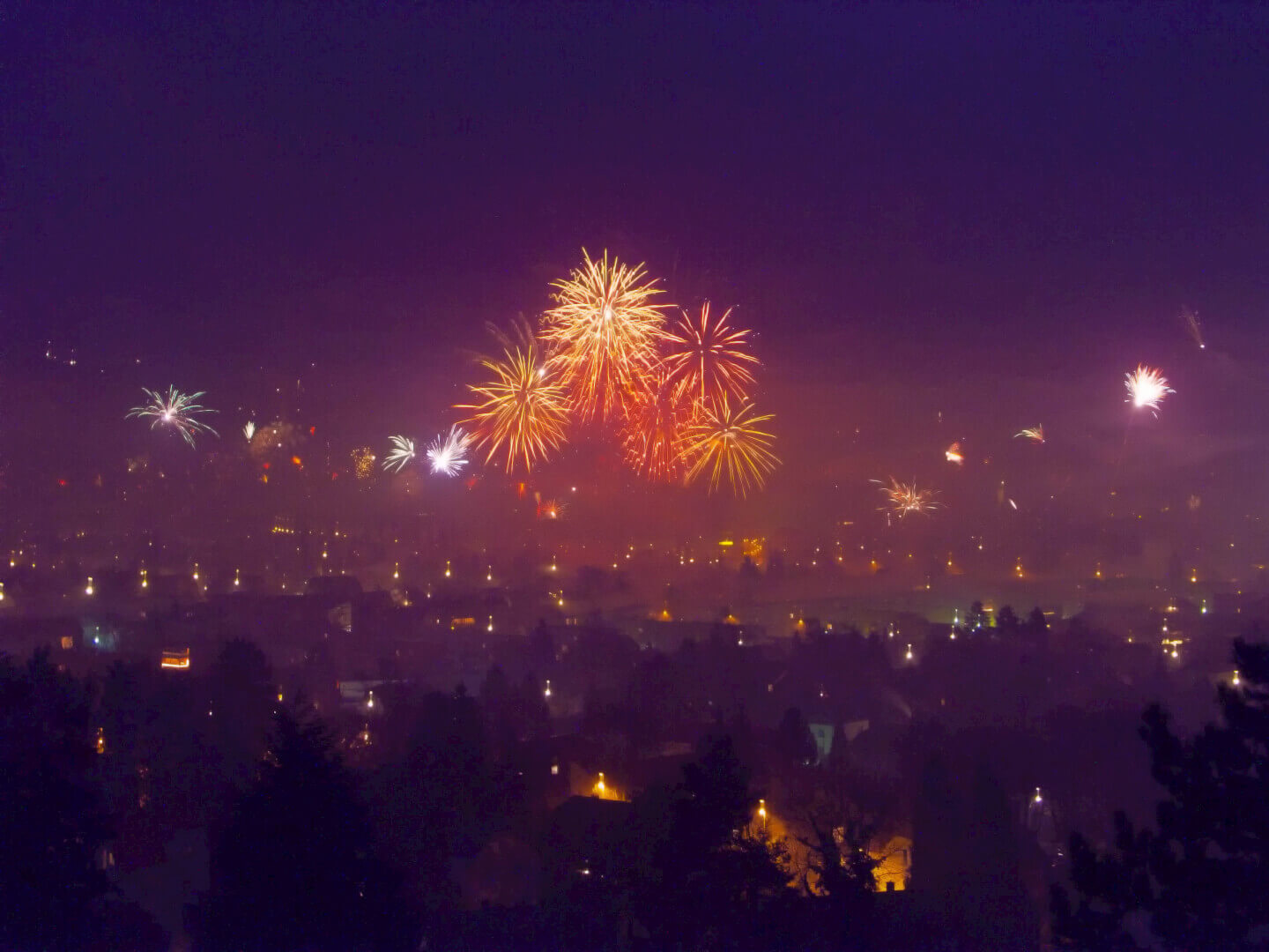 Mit dem Feuerwerk kommen auch die Neujahrsvorsätze (c) Jakob Ehrhardt / pixelio.de