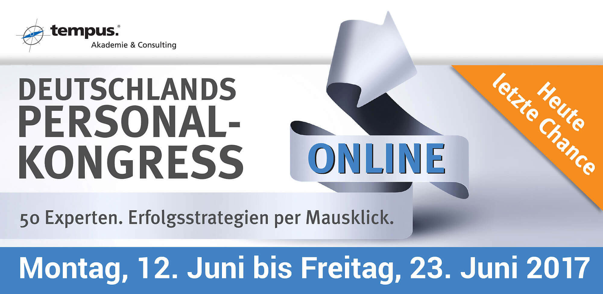 Deutschlands Personal-Kongress - Heute letzte Chance