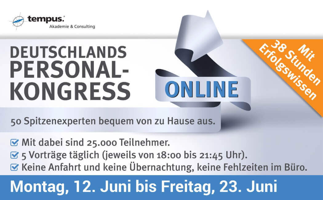 Deutschlands Personal-Kongress - Mit 38 Stunden Erfolgswissen
