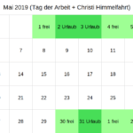 Brückentage Mai 2019 (c) familienfreund KG