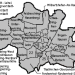 Karte Stadt München mit Stadtteilen (c) familienfreunde.de