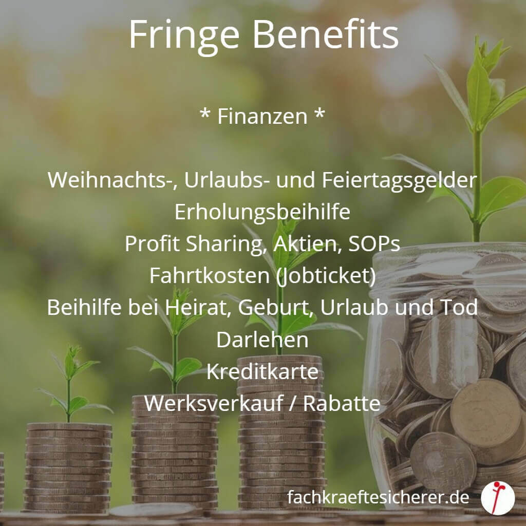 Beispiele Fringe Benefits Finanzen
