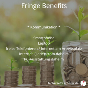 Beispiele Fringe Benefits Kommunikation