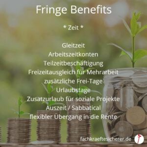 Beispiele Fringe Benefits Zeit