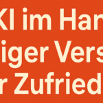 Text Ki im Handwerk: Weniger Verschwendung, mehr Zufriedenheit auf farbigem Hintergrund